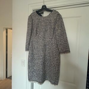 J Crew Tweed 3/4 Sleeve Dress